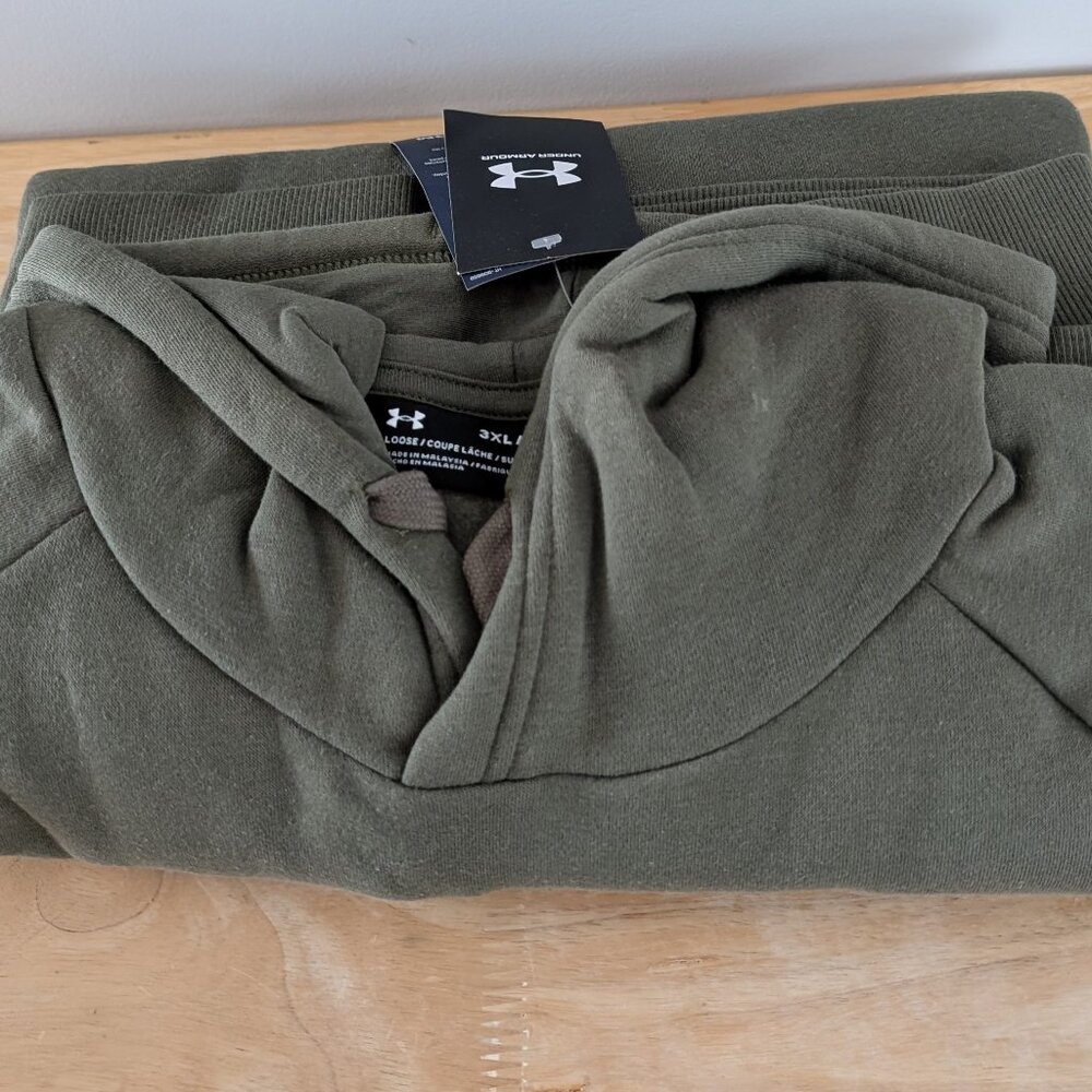 Under Armour Freedom Green hoodie, size 3XL